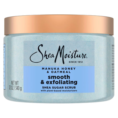 SheaMoisture Shea Sugar Body Scrub Manuka Honey Oatmeal 12 oz