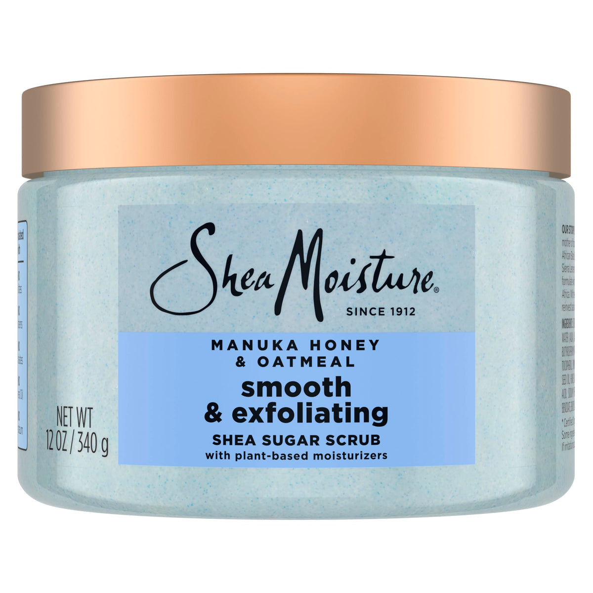 SheaMoisture Shea Sugar Body Scrub Manuka Honey Oatmeal 12 oz