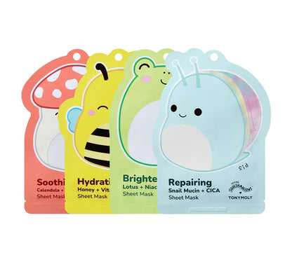 TONYMOLY x Squishmallows Face, Hand & Foot Mask Self Care Gift Set, 5-Piece