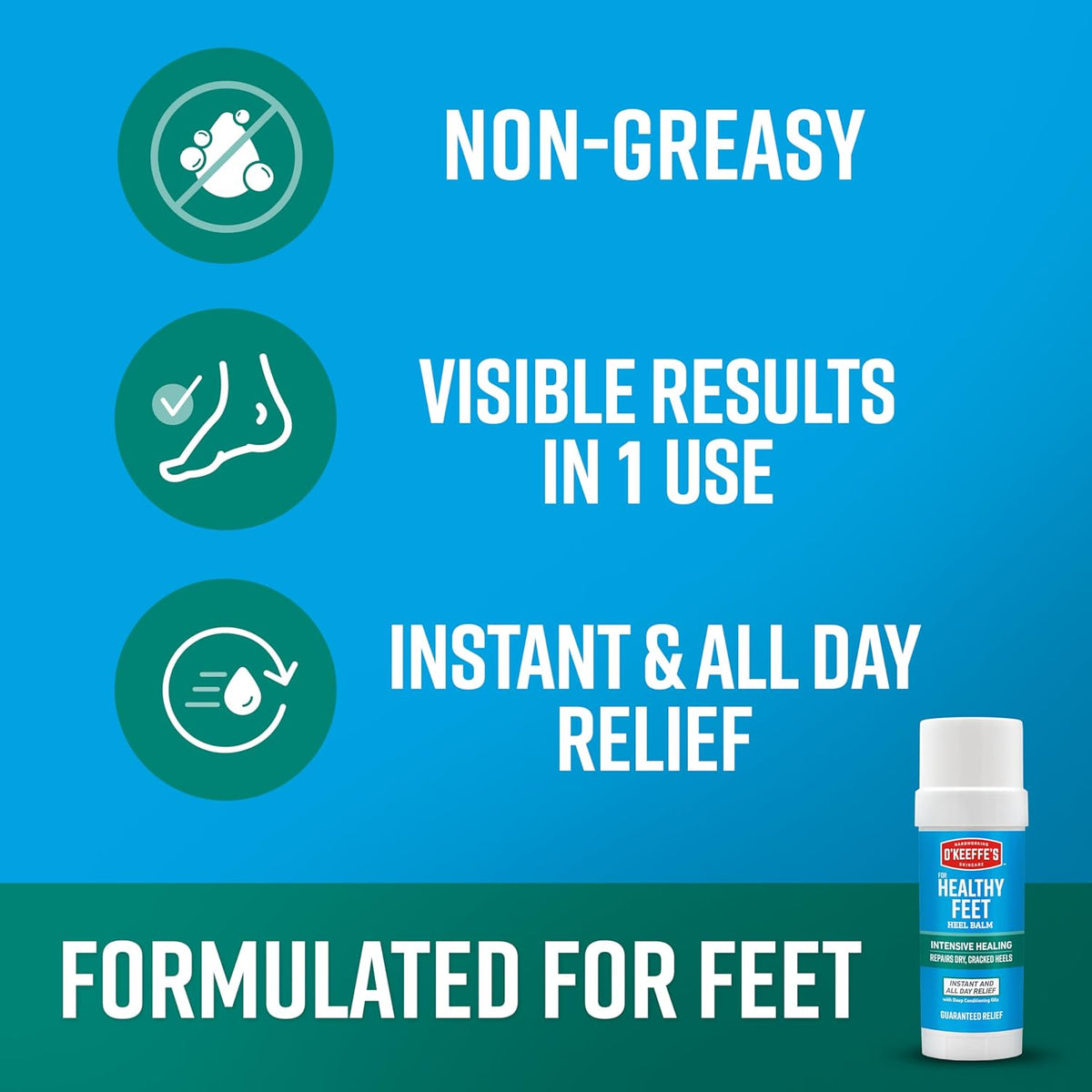 OKeeffes Healthy Feet Intensive Healing Balm, 2.2oz Stick