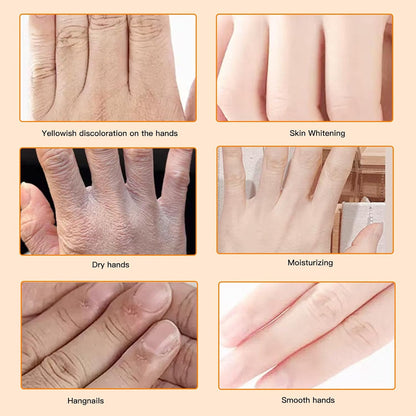 3 Pairs Moisturizing Hand Mask with Avocado and Shea Butter Oil effectively soothes and repairs dry, rough hands. Natural plant-based gloves suitable for both men and women.