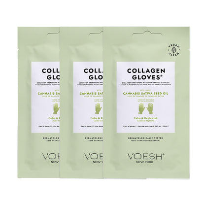 VOESH Collagen Gloves, Vegan Hand Masks, Moisturizing Hand Mask, Lotion Gloves, Hydrating Gloves, Hand Care, Spa Manicure Gloves, Dry Hand Treatment