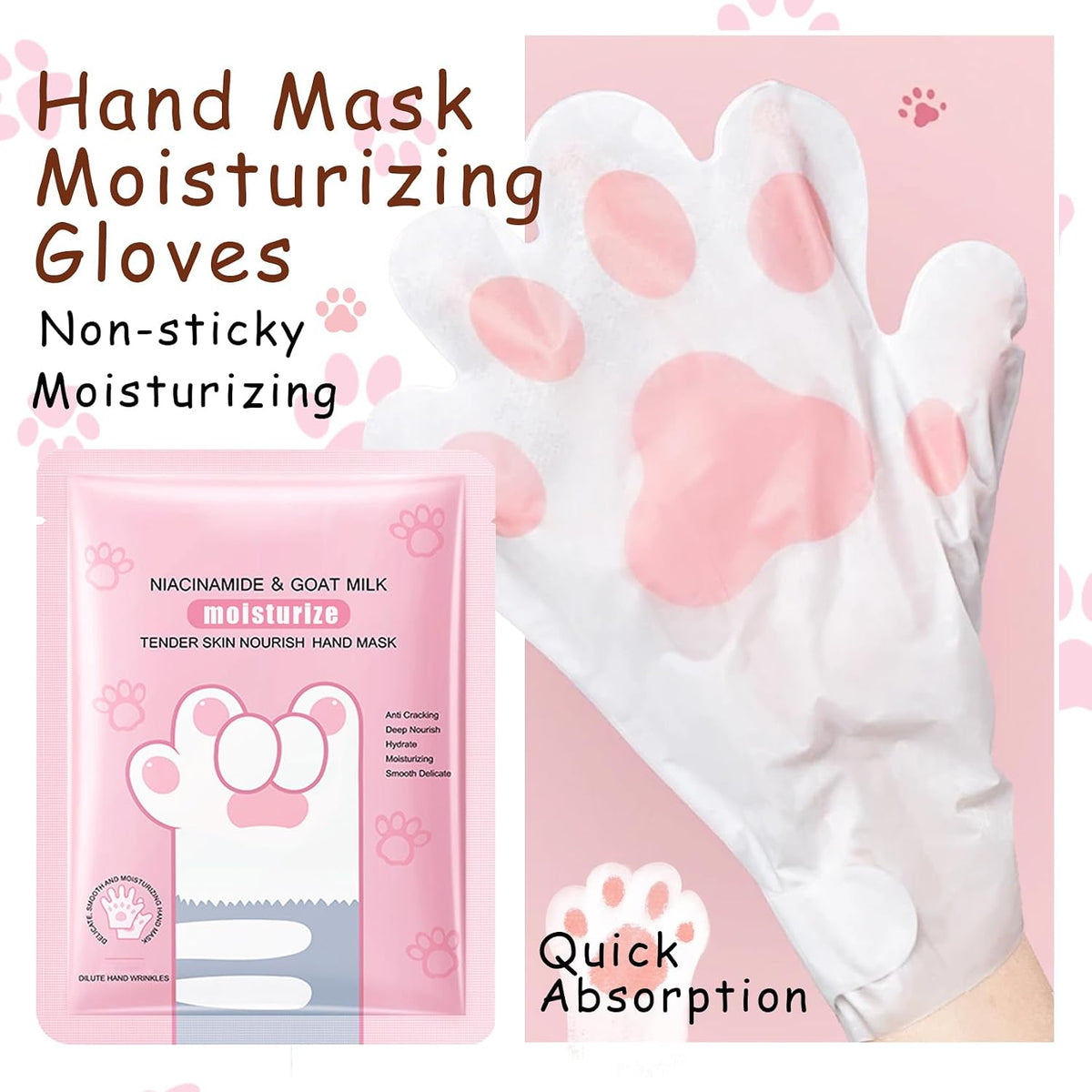 Hand Masks, 6 Pairs Hydrating Exfoliating Hand Peeling Mask, Smooth Hand Masks Moisturizing Gloves Overnight for Dry, Rough, Cracked Hands, Hand Skin Moisturizer Glove for Women Men（A