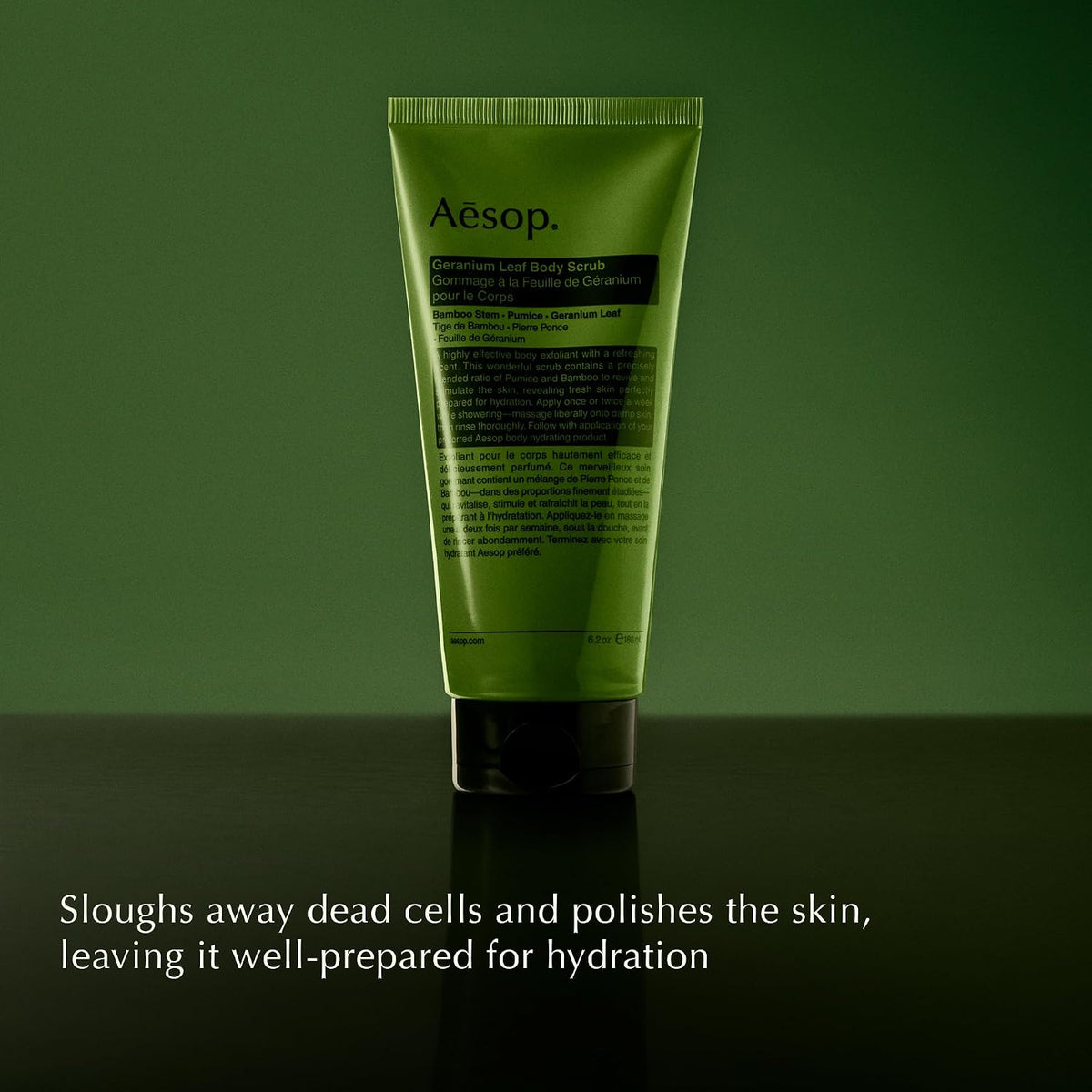 Aesop Geranium Leaf Body Scrub, Exfoliating Body Polish, Smooth Skin, 6.2oz