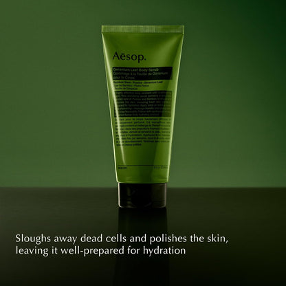 Aesop Geranium Leaf Body Scrub, Exfoliating Body Polish, Smooth Skin, 6.2oz