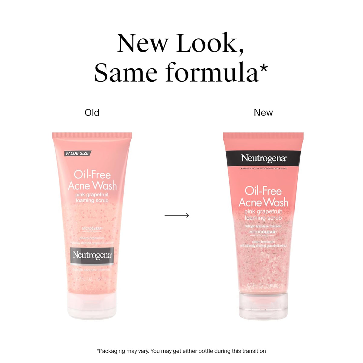 Neutrogena Oil Free Pink Grapefruit Acne Face Scrub, 6.7 oz