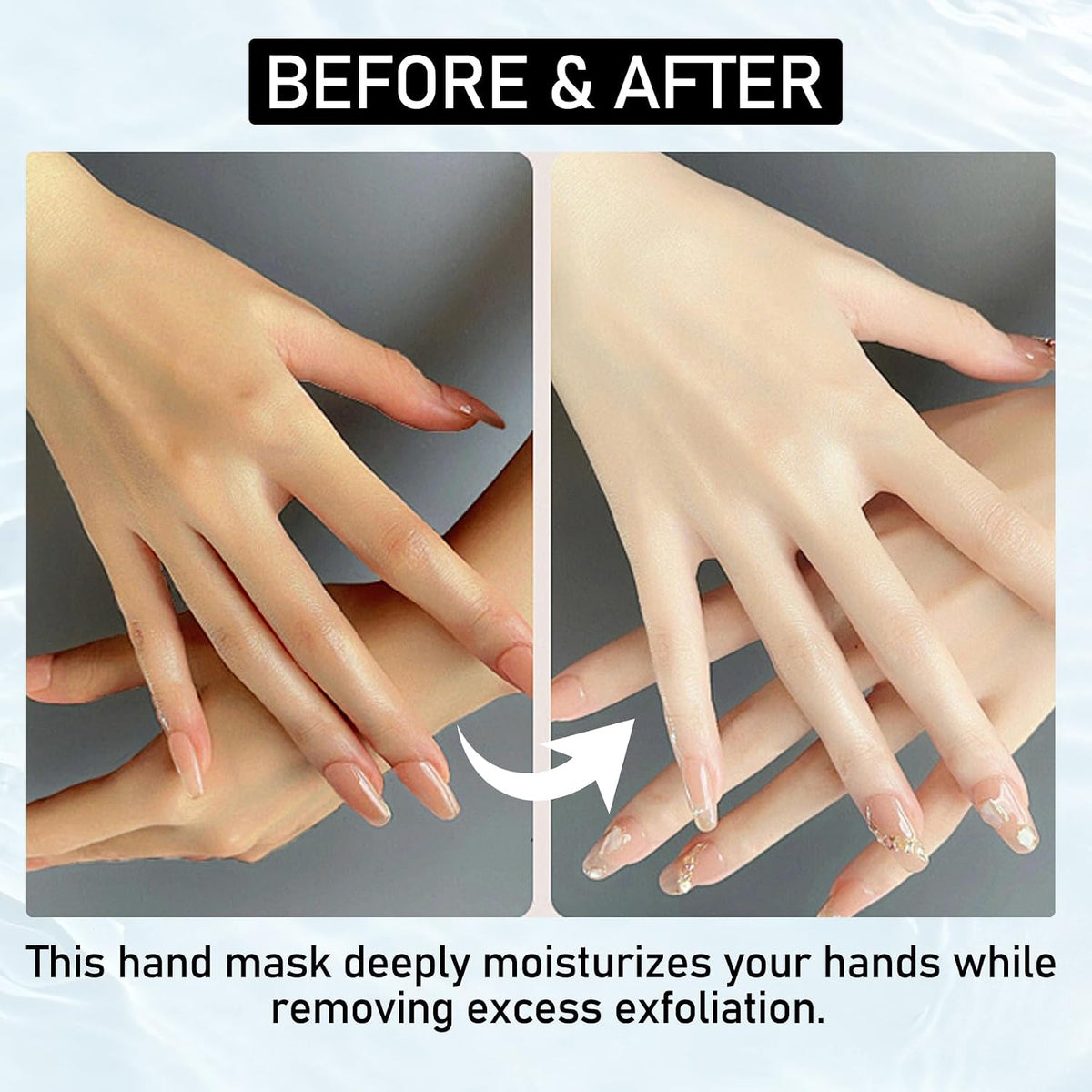 6PCS Moisturizing Hand Masks,Deep Nourishing Hand Gloves,Hydrating Hand Mask for Dry Cracked Hands,Soft and Smooth Touch Hands,Self Care Gifts for Women