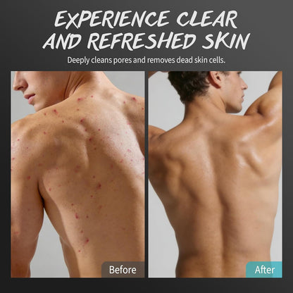 Men's Body Scrub Tea Tree Oil Mens Exfoliating Body Wash Body Scrub for Men
