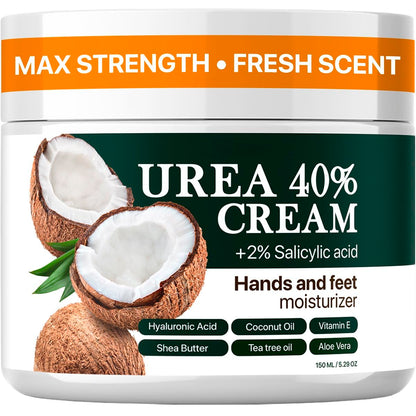 Urea 40% Cream with 2% Salicylic Acid – Intense Moisturizer - 5.29 Oz