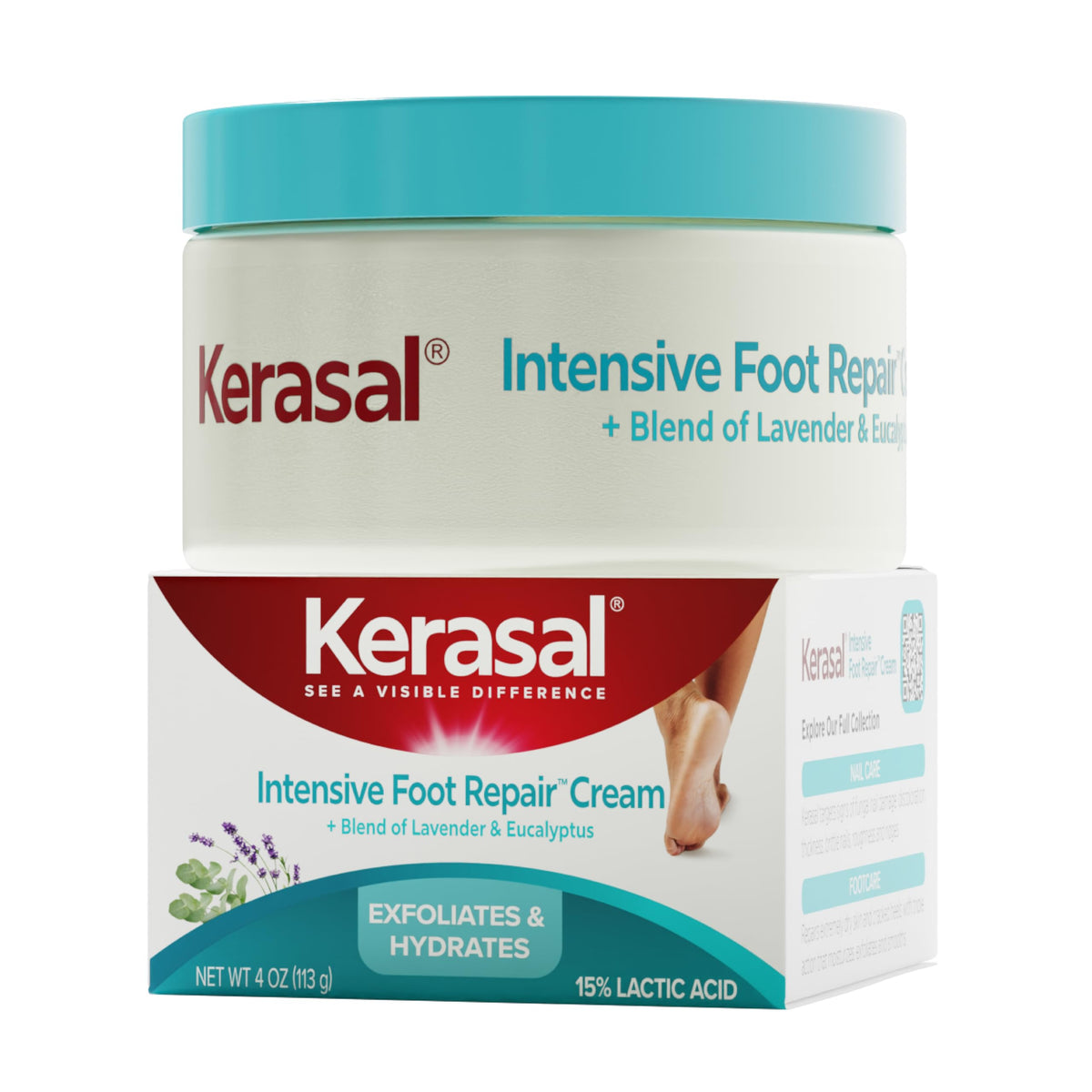 Kerasal Intensive Foot Repair Ointment, Smooth Rough Feet, 1 oz