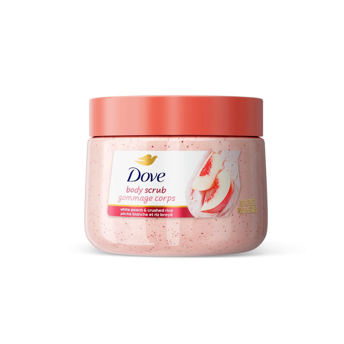 Dove Brown Sugar and Coconut Butter Body Scrub Exfoliates and Deeply 15 oz