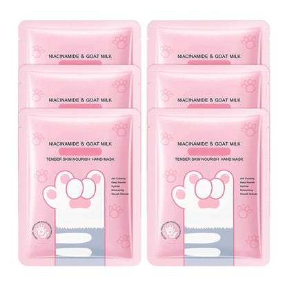 Hand Masks Moisturizing Gloves,12 Pairs Hydrating Hand Peel Masks Gift Set for Dry Cracked Hands Care,Long-lasting and Non-greasy Hand Moisturizer Gloves for Women