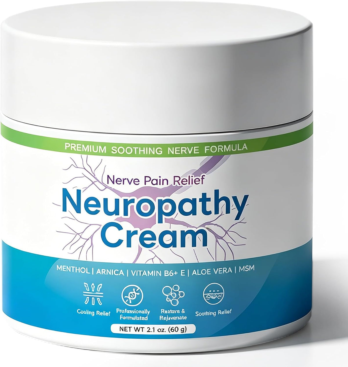 Neuropathy Cream, Neuropathy Pain Relief for Feet, 2.1 Fl Oz