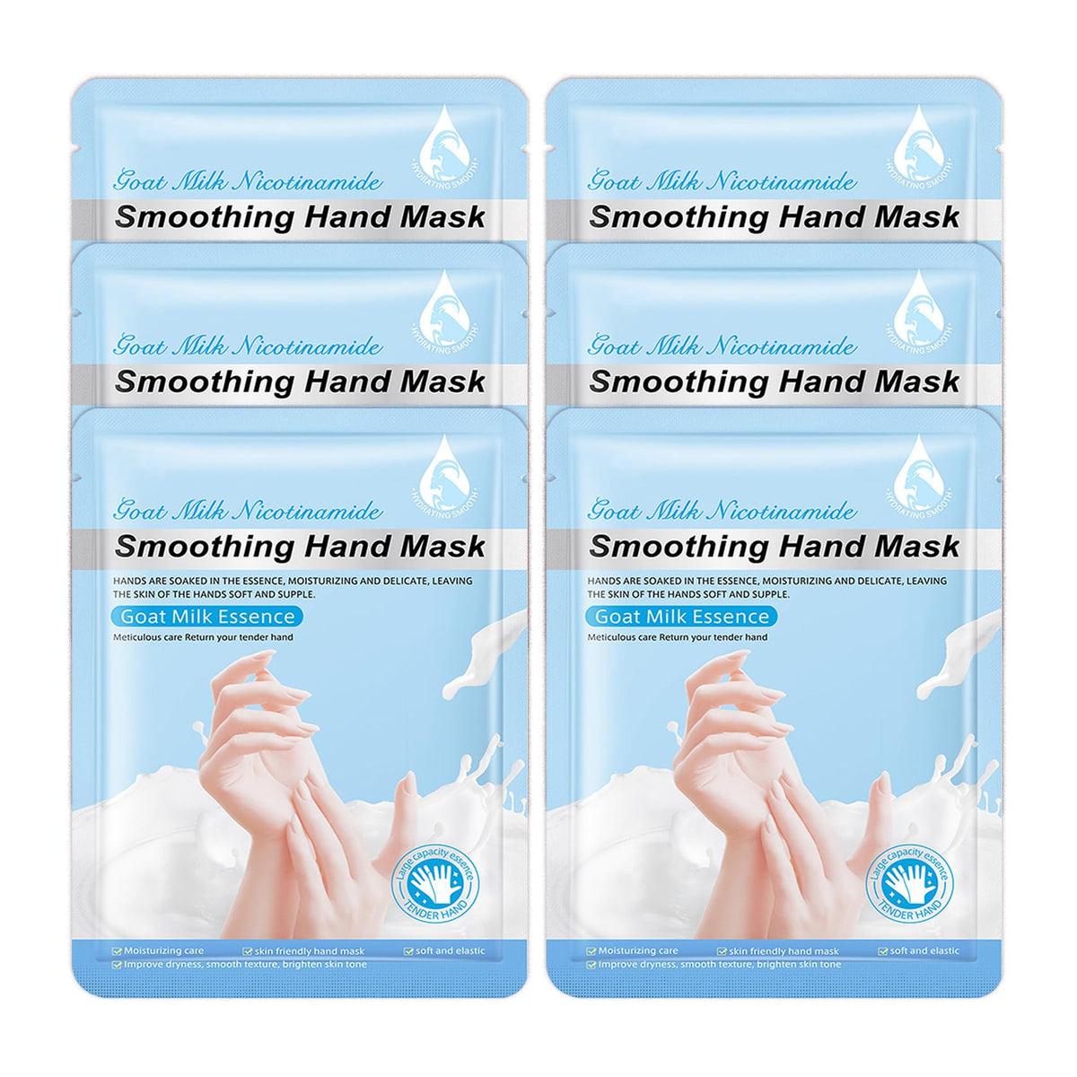 Hand Masks Moisturizing Gloves,12 Pairs Hydrating Hand Peel Masks Gift Set for Dry Cracked Hands Care,Long-lasting and Non-greasy Hand Moisturizer Gloves for Women