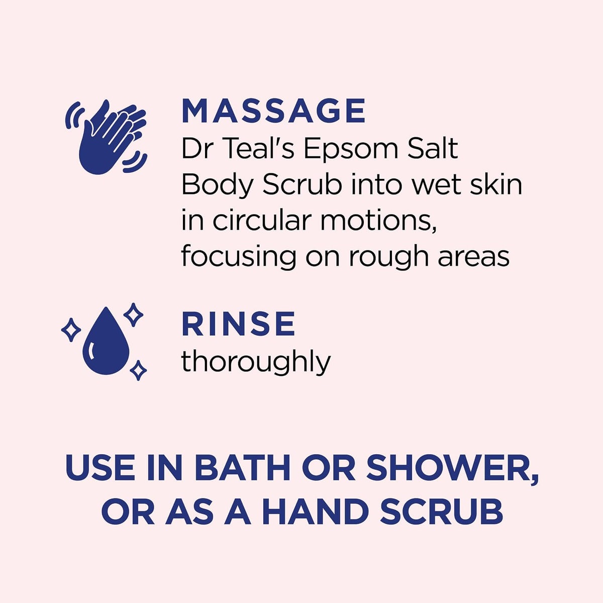 Dr Teal's Pink Himalayan Salt Body Scrub, Restore & Replenish with Pure Epsom Salt & Essential Oils, 16 oz (Pack of 3)