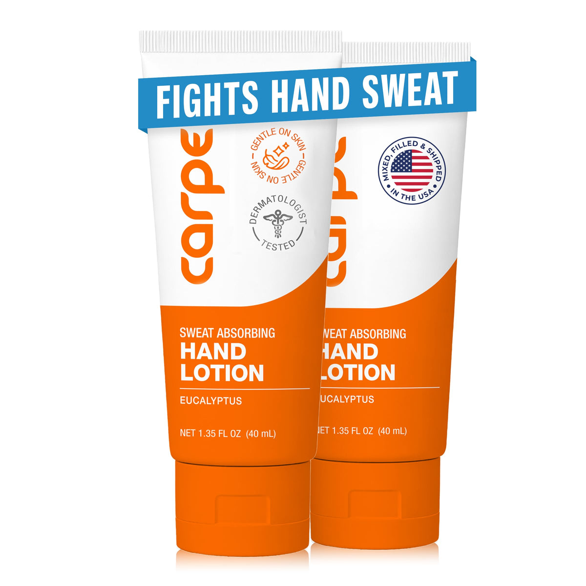 Carpe Sweat Absorbing Hand Lotion, Eucalyptus - Fights Hand Sweat