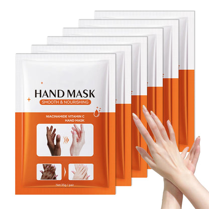 6 Pairs Hand Masks Moisturizing Gloves, Hydrating Hand Mask Moisturizer Gloves Care for Dry Cracked Hands, Smooth Long Lasting Soft Firming Hand Mask Gift Set for Men Women（A)