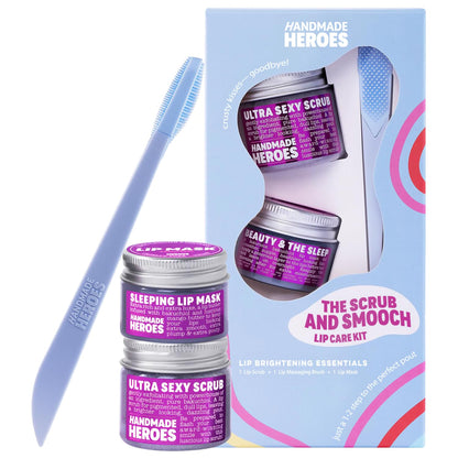 Handmade Heroes 100% Natural Lip Scrub, Vegan Conditioning Coconut Lip Exfoliator - Gentle Exfoliant, Ultra Sexy Sugar Lip Mask Polish and Scrubber for Chapped Dry and Dark Lips, 1oz (Coconut Sorbet)