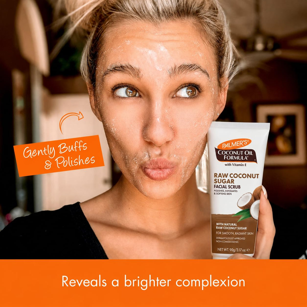 Palmer's Coconut Sugar Facial Scrub Exfoliator with Chamomile (3.17 Oz)