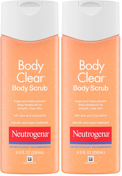 Neutrogena Body Clear Acne Body Wash & Exfoliating Scrub, 8.5 fl oz