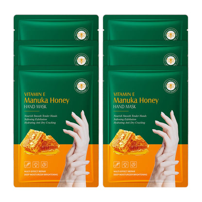 Hand Masks Moisturizing Gloves,6 Pairs Hydrating Hand Peel Masks Gift Set for Dry Cracked Hands Care,Long-lasting and Non-greasy Hand Moisturizer Gloves for Women A
