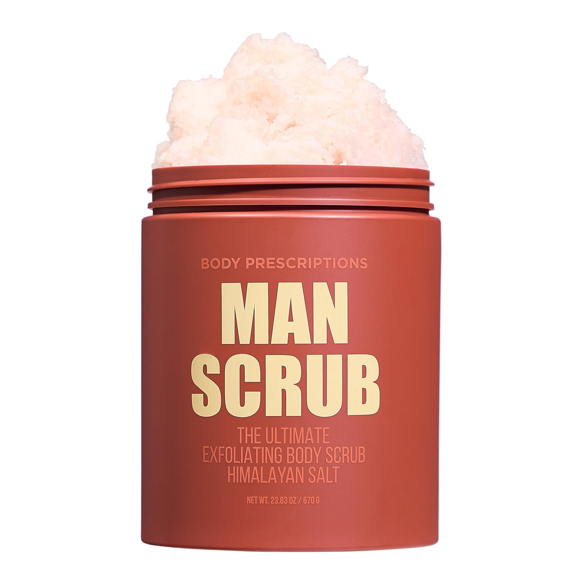 Body Prescriptions Men’s Exfoliating Body Scrub – Ultimate Skin Cleansing Wash in Jar with Twist-Top Lid, For All Skin Types, 21 Ounce (Pack of 1), Cedarwood
