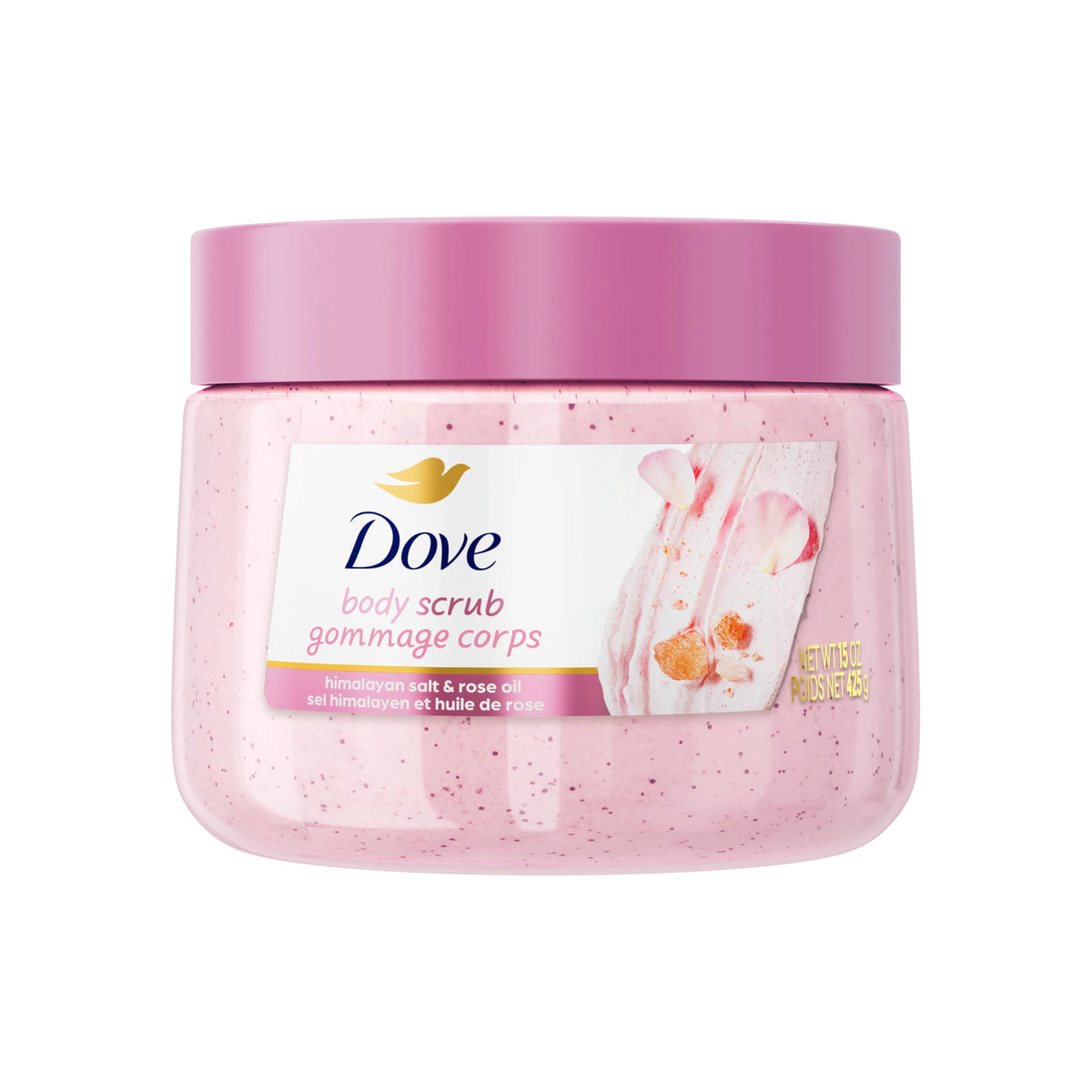 Dove Brown Sugar and Coconut Butter Body Scrub Exfoliates and Deeply 15 oz