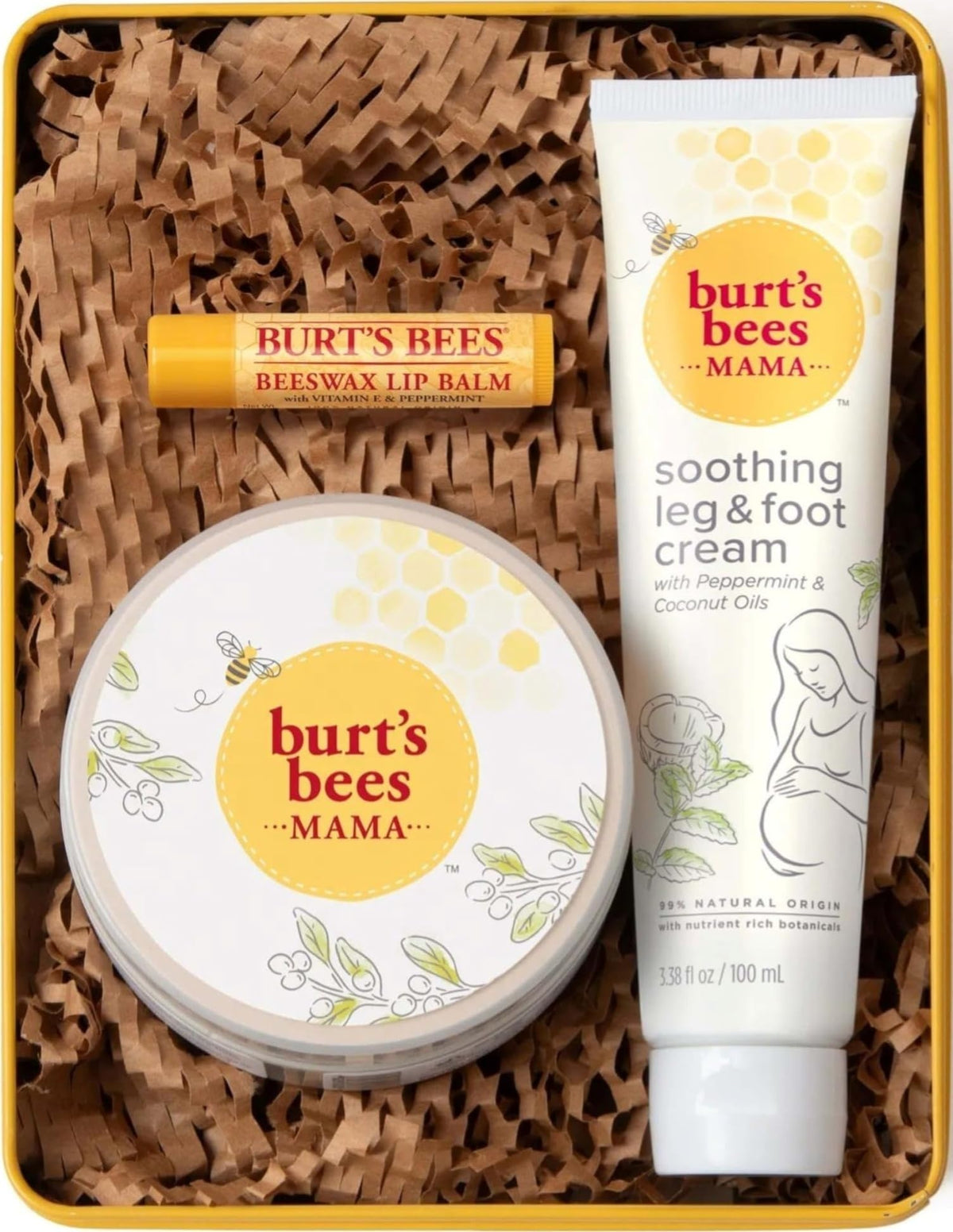 Burt's Bees Tips and Toes Kit Gift Set, 6 Travel Size Products