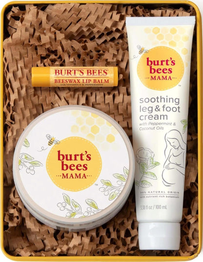 Burt's Bees Tips and Toes Kit Gift Set, 6 Travel Size Products