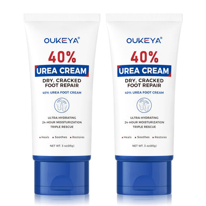 OUKEYA Urea Cream 40%, Foot & Hand Lotion for Dry Cracked Rough Skin