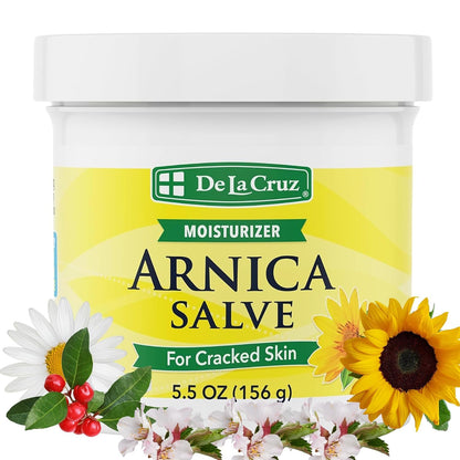 De La Cruz Arnica Salve Body Moisturizer Dry & Cracked Skin 5.5 oz (156 g)