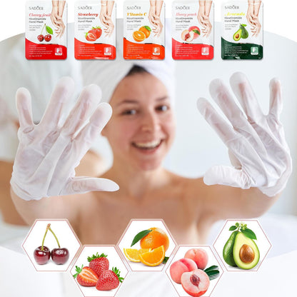 48 Pcs Fruits Beauty Hand Foot Mask Bulk for Women Girl Sister