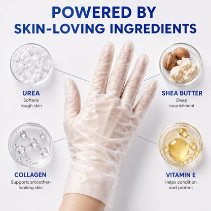 Hand Mask – Moisturizing Gloves for Dry Cracked Hands, Deep Collagen Care
