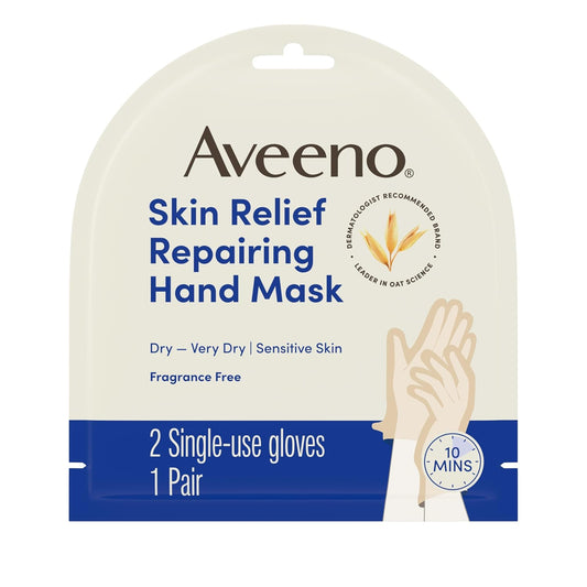 Aveeno Skin Relief Repairing Hand Mask, Fragrance-Free, 1 Pair