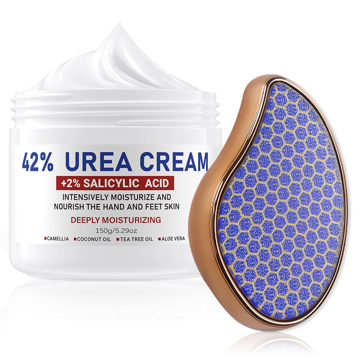 OUKEYA Urea Cream 42% to Soften & Smooth Dry, Cracked, Rough Skin