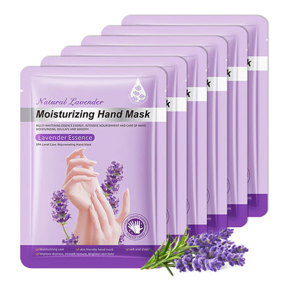 6 Pairs Hand Masks Moisturizing Gloves, Hydrating Hand Mask Moisturizer Gloves Care for Dry Cracked Hands, Smooth Long Lasting Soft Firming Hand Mask Gift Set for Men Women（A)