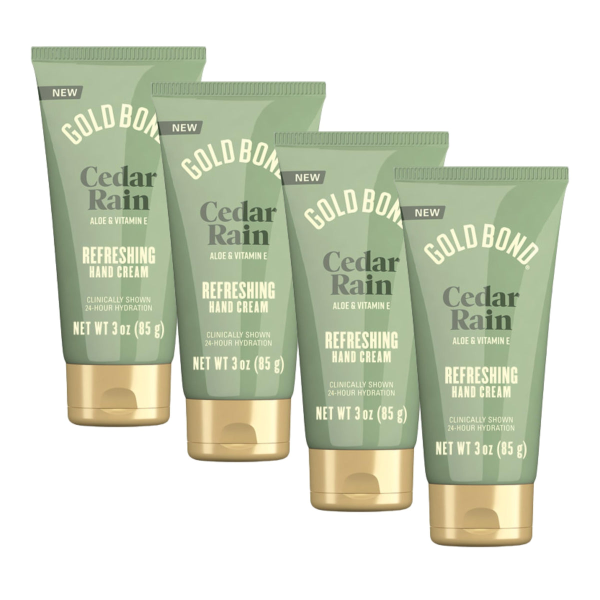 Gold Bond Citrus Pop Glowing Hand Cream Set, Citrus Pop Scent, 3 oz, 4 pk