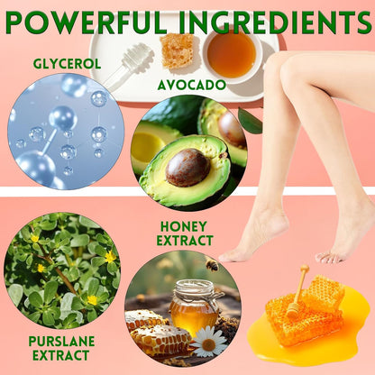 Elitzia Hand & Foot Mask Avocado & Honey Almond 10 Packs Moisturizing