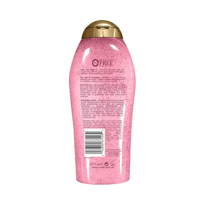 OGX Sensitive + Rose Water & Pink Sea Salt Body Scrub, 19.5 fl oz
