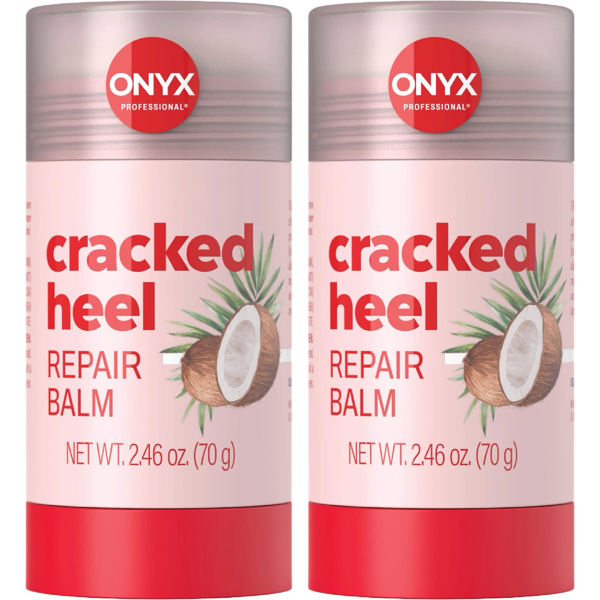 Onyx Professional Cracked Heel Treatment, Repairs Dry Heels, Coconut, 1 pk