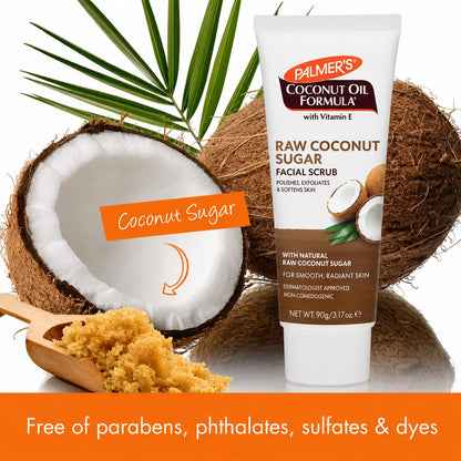 Palmer's Coconut Sugar Facial Scrub Exfoliator with Chamomile (3.17 Oz)