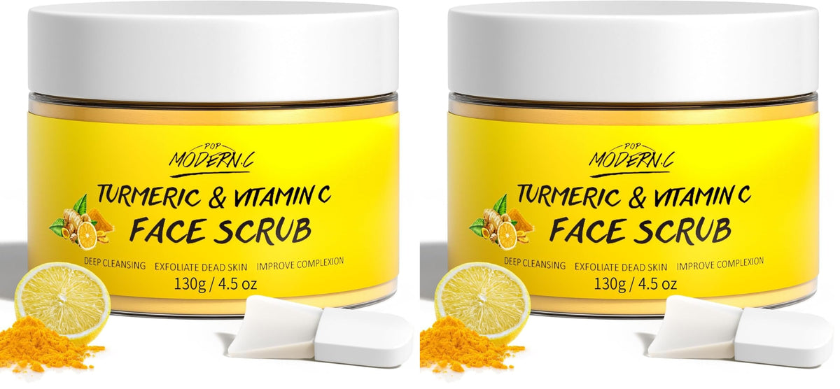 Vitamin C Turmeric Face Scrub Facial Scrub Exfoliating Dark Spot Exfoliator