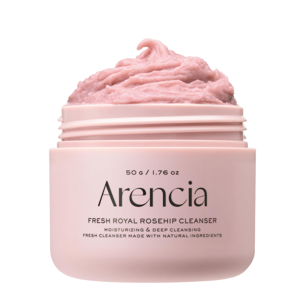 Arencia Korean Rice Mochi Face Cleanser - Face Wash, Gentle Scrub All in One for Deep Cleansing, Moisturizing, Pore Minimizing with Rice Water & Green Tea (4.23oz)