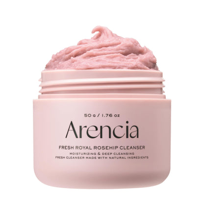 Arencia Korean Rice Mochi Face Cleanser - Face Wash, Gentle Scrub All in One for Deep Cleansing, Moisturizing, Pore Minimizing with Rice Water & Green Tea (4.23oz)