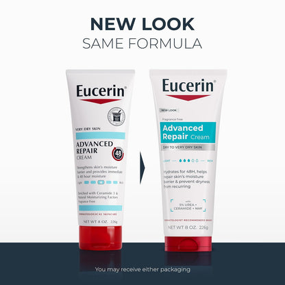 Eucerin Advanced Repair Body Cream, Urea Enriched, 8 OZ