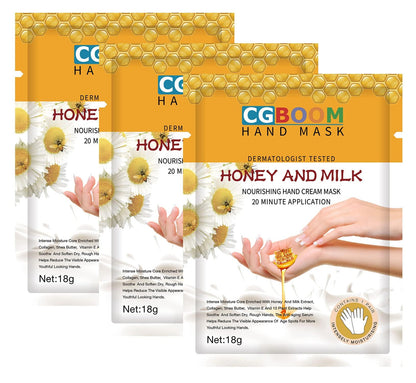 3 Pcs Moisturizing Hand Masks,Relieve and Soften Dry,Overworked,Aging Skin