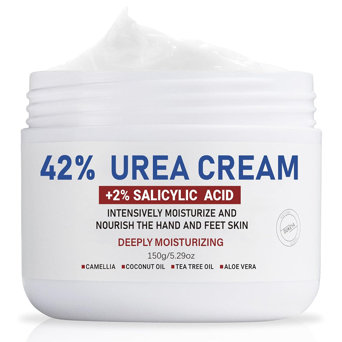 OUKEYA Urea Cream 42% to Soften & Smooth Dry, Cracked, Rough Skin