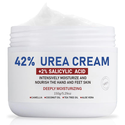 OUKEYA Urea Cream 42% to Soften & Smooth Dry, Cracked, Rough Skin