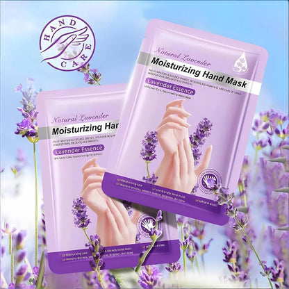 6 Pairs of Hand Masks Moisturizing Glove, Hydrating Hand Masks for Dry Peeling Hands, Exfoliating Collagen Gloves for Smooth Hands (Lavender)
