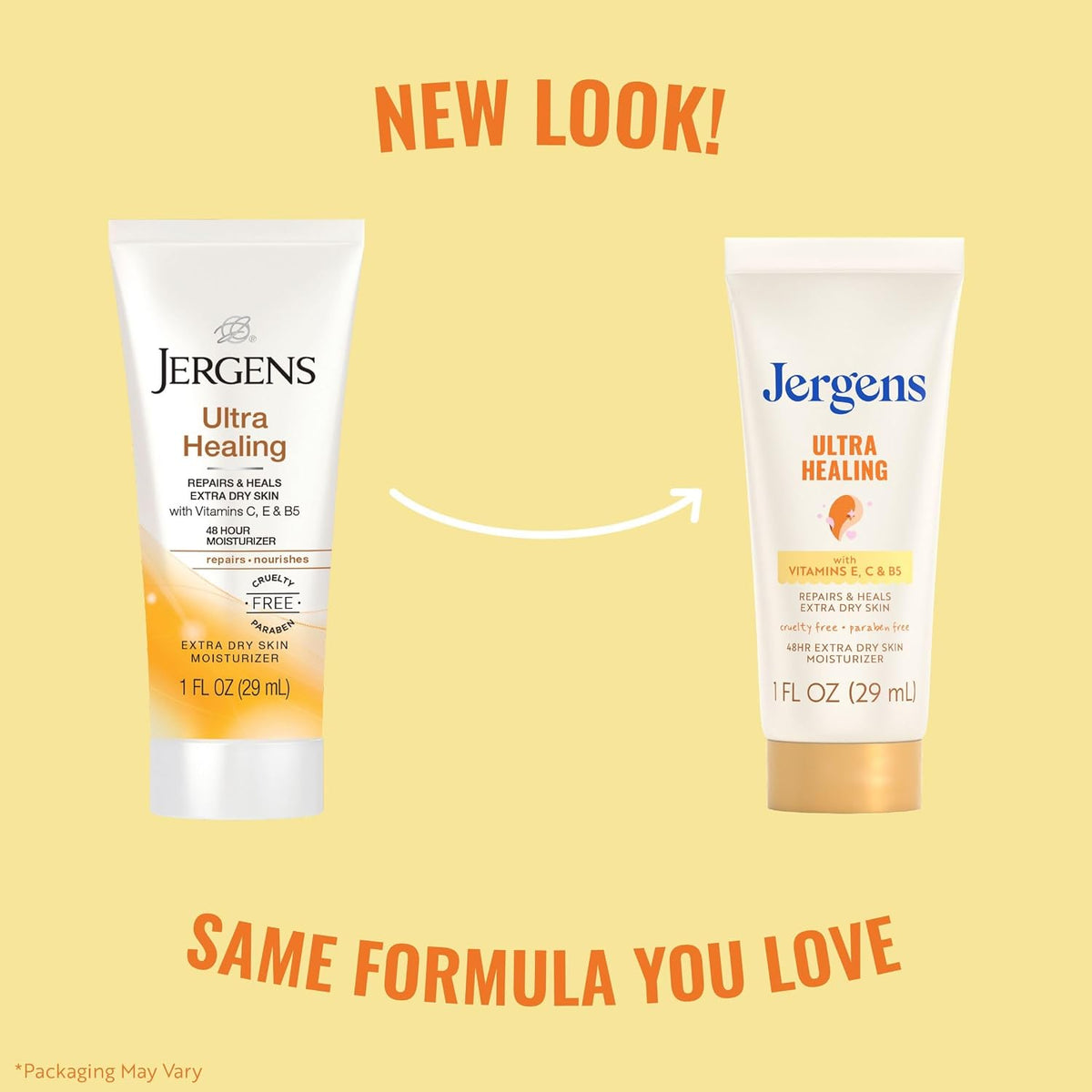 Jergens Ultra Healing Body Lotion, Moisturizer for Dry Skin, 1 fl oz, 24 pk